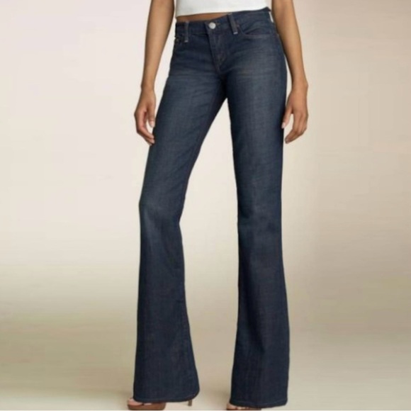 Joe’s Dark Wash Wide Leg Rocker Flare Jeans - Picture 1 of 12